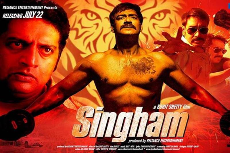 Singham (2011): The Rohit Shetty directorial action film featured Ajay Devgn in the role of a cop. Bajirao Singham (Ajay Devgn), is an honest police officer, who resolves most of the problems in his town informally and without filing charge sheets. The film collected Rs 150 crore.