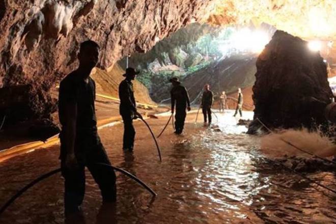 The Tham Luang cave is one of the largest cave systems in Thailand. (AP)