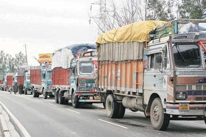 The nationwide transporters' strike received mixed response from various parts of the country on the sixth consecutive day today, amid continued deadlock between truckers' union AIMTC and the government. (PTI) The nationwide transporters' strike received mixed response from various parts of the country on the sixth consecutive day today, amid continued deadlock between truckers' union AIMTC and the government. (PTI)