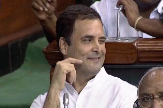 rahul gandhi, rahul gandhi winks, rahul gandhi higs pm modi, parliament, lok sabha, rjd