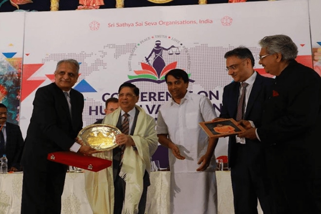 CJI, Dipak Misra, Chief justice of india, supreme court, Human Values and the Legal World, sathya sai organisation