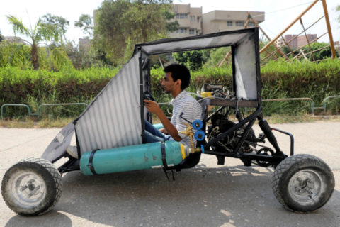 Students design car that runs on air: Range and Top speed to increase to 100km!