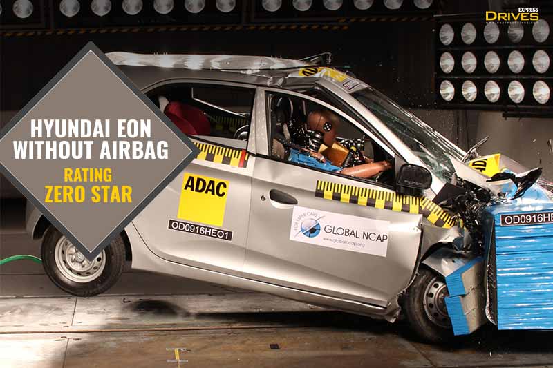 The entry level hatchback from Hyundai, the Eon got zero stars in the Global NCAP crash test. The report states that the protection for driver’s head and chest is poor while in case of passenger’s chest, it was marginal. The front passenger knees could get an impact in this case as well.