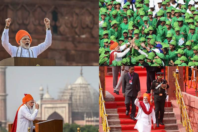 Narendra Modi, Narendra Modispeech, independence day speech, 72 independence day, independence day cekebrations, red fort, india