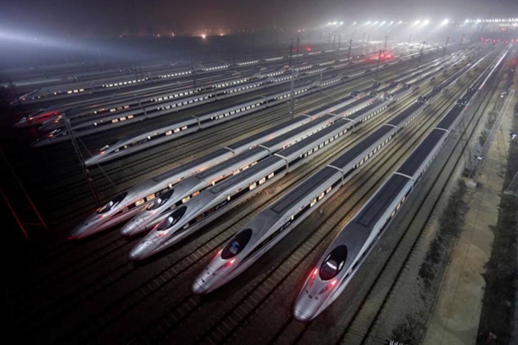 Hair-raising! In Japan, staff made to sit by tracks for safety exercise as bullet trains speed by