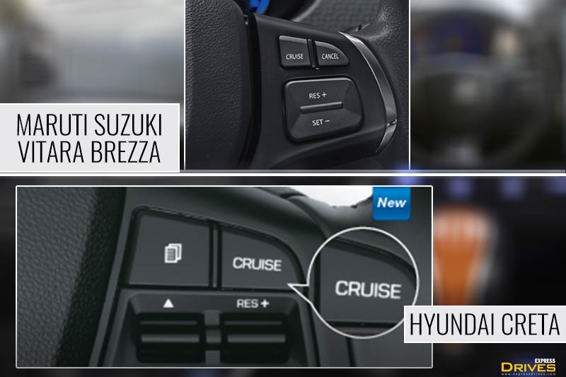 The top-variants of the new 2018 Hyundai Creta gets steering mounted controls and cruise control for a comfortable long drive.
