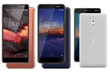 Nokia 2.1, Nokia 3.1’s 3GB RAM model, and Nokia 5.1 are available in India now. 