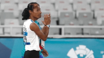 Hima Das. (Twitter/Navkirat Singh Mann)