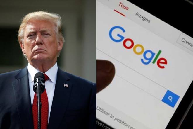 "Search is not used to set a political agenda and we don't bias our results toward any political ideology," a Google spokesperson said in an email after Trump's attack on the internet giant. (Reuters)