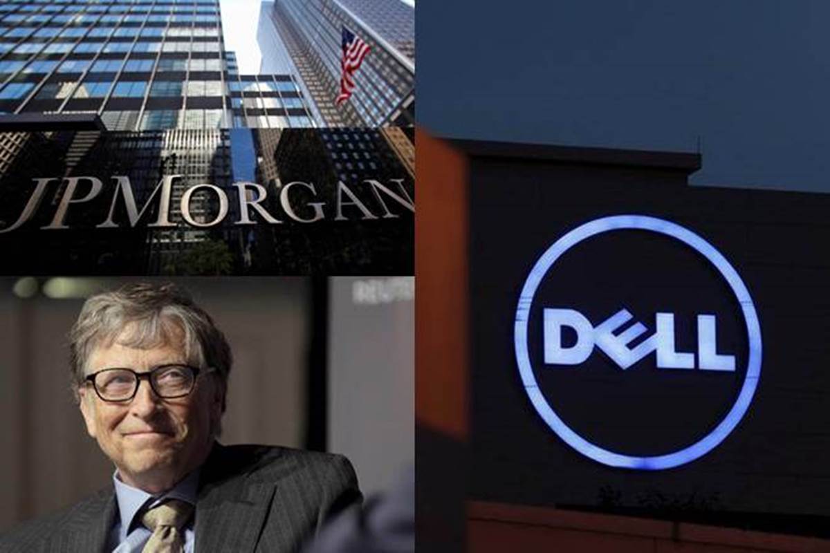 JP morgan, dell, dell tehnologies, bill gates, gates foundation JP morgan, dell, dell tehnologies, bill gates, gates foundation