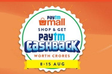 Paytm Freedom Sale will begin August 8