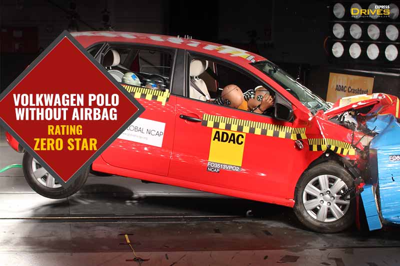 The Volkswagen Polo with no airbags got zero stars in the Global NCAP safety tests. The driver’s head gets poor protection due to the hard contact with the steering wheel. The driver’s neck received weak protection while for the chest, it was poor. The driver and passenger knees in this case could get an impact. The body shell is rated as stable.