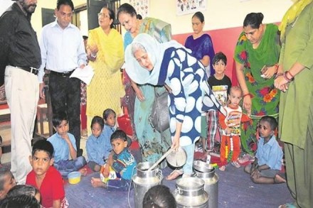 Federation of Anganwadi workers and helpers demands monthly wage of Rs 18000 (file photo) Federation of Anganwadi workers and helpers demands monthly wage of Rs 18000 (file photo)