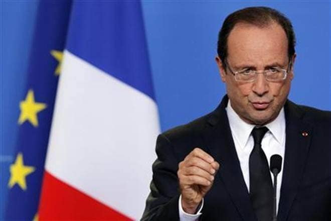 Hollande speak: 'India gave R-Defence name as Rafale partner' (Image: Reuters/File)