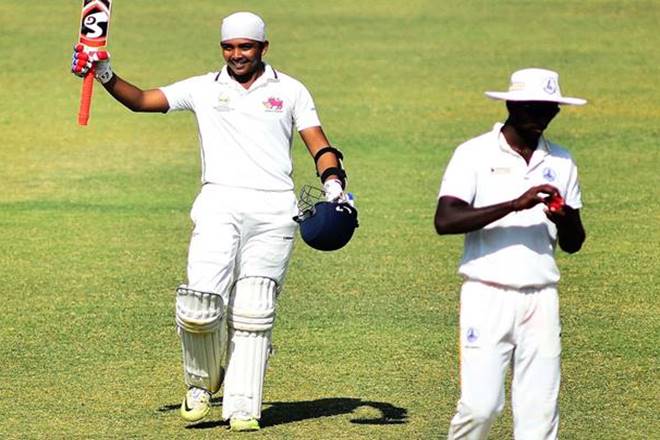Prithvi Shaw scored his maiden first-class century at the age of 16. (Source: Express Photo) 