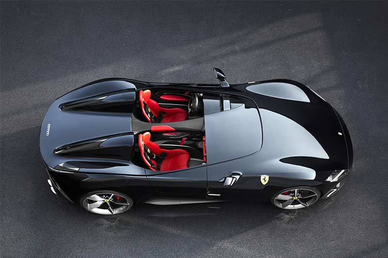 The new Ferrari special edition is powered by a 6.5L V12 engine that is also used on the Ferrari 812 Superfast. It has a maximum power output of 789 hp and 718 Nm torque. It can accelerate from 0-100 in less than 3 seconds and has a top speed of 300 kmph.