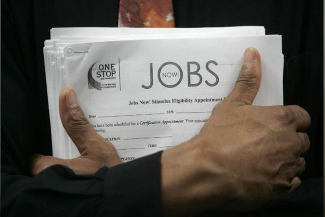 The Labor Department said on Thursday initial claims for state unemployment benefits dropped 10,000 to a seasonally adjusted 203,000 for the week ended Sept. 1, the lowest level since December 1969. (Reuters) The Labor Department said on Thursday initial claims for state unemployment benefits dropped 10,000 to a seasonally adjusted 203,000 for the week ended Sept. 1, the lowest level since December 1969. (Reuters)