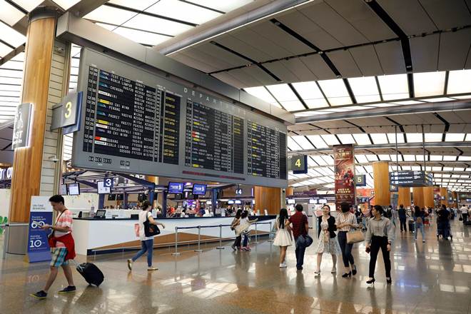 Changi opened its Terminal 4 last October partly with the idea of using its smallest and newest facility to test and develop automation. (Reuters) Changi opened its Terminal 4 last October partly with the idea of using its smallest and newest facility to test and develop automation. (Reuters)
