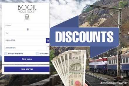 Indian Railways ticket discounts on IRCTC Indian Railways ticket discounts on IRCTC