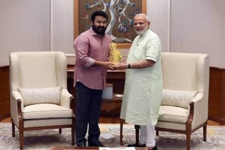 pm narendra modi, narendra modi, mohanlal