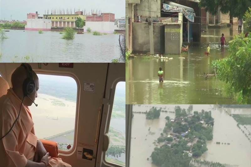 flood in uttar pradesh 2018, flood in up today, flood in up latest news, rain in up today, rain in up, flood images, yogi adityanath