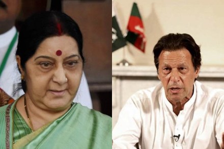 sushma swaraj qureshi meeting cancelled, imran khan, india paksitan ties, postal stamp on burhan wahani, jammu and kashmir