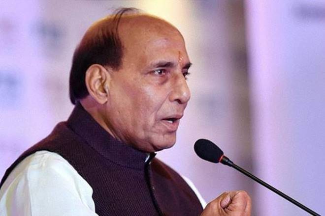 Union Home Minister Rajnath Singh. (File photo) Union Home Minister Rajnath Singh. (File photo)