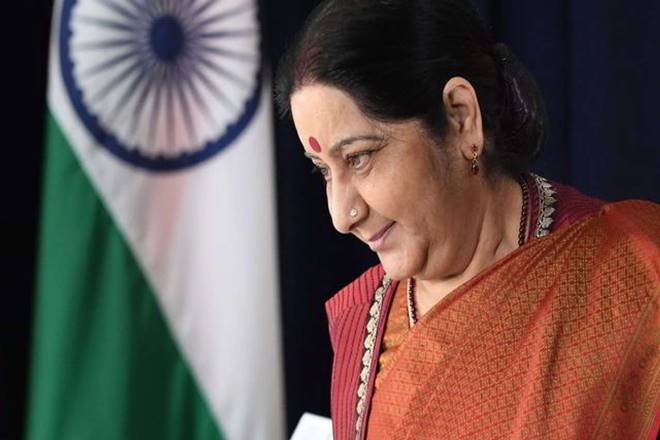 EAM Susham Swaraj, Kartarpur Saheb issue, Kartarpur Saheb news, Susham Swaraj Shah Mahmood Qureshi meet, Kartarpur Saheb update