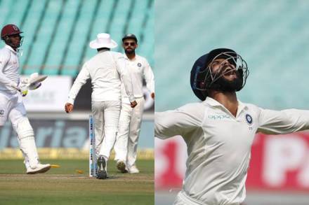 Ravindra Jadeja, Jadeja, Ravindra Jadeja vs west indies, indian cricket team, ind vs wi, ind vs wi 2nd test, Ravindra Jadeja run out, sports news, cricket news