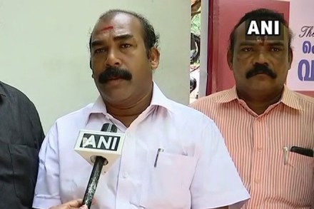 Peringammala Aji, who is a Shiv Sena's Kerala unit member (Image tweeted by ANI)