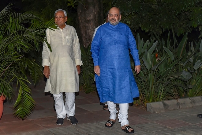 Nitish Kumar Amit Shah meet