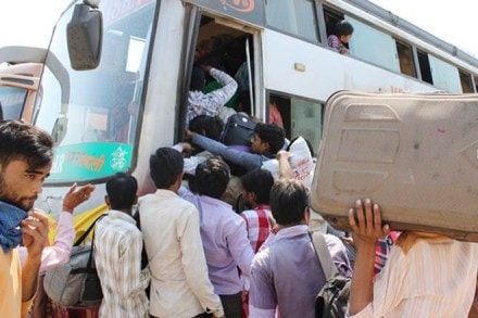 Non-Gujaratis fleeing state