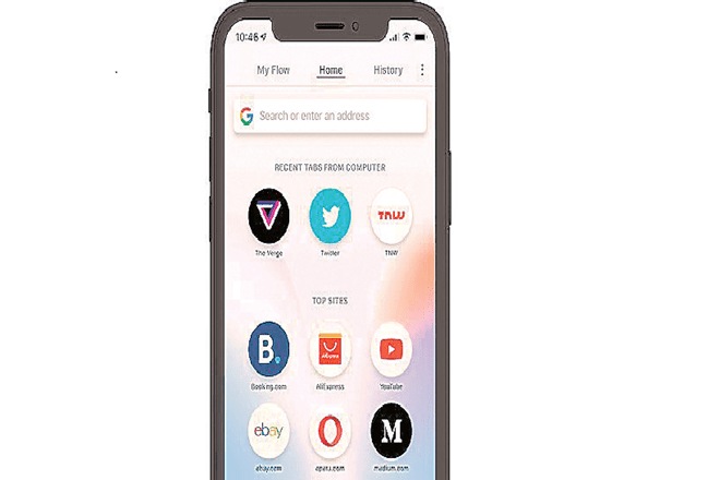 iPhone OperaTouch, iPhone XS, XS Max smartphones , Opera Mini browser, Opera Touch features