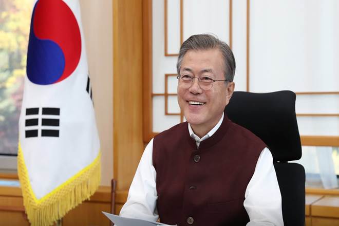 Moon Jae-in, Narendra Modi, Modi jackets for moon jae in, South Korean President