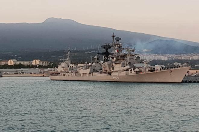 On its way out next month, the INS Rana is also expected to hold PASSEX exercise with the ROK Navy. (Photo source: Indian Navy website)