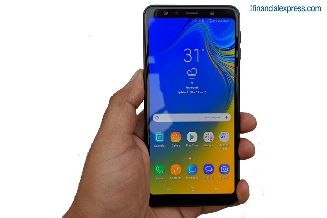 Samsung Galaxy A7 is the company's first smartphone to have three main cameras