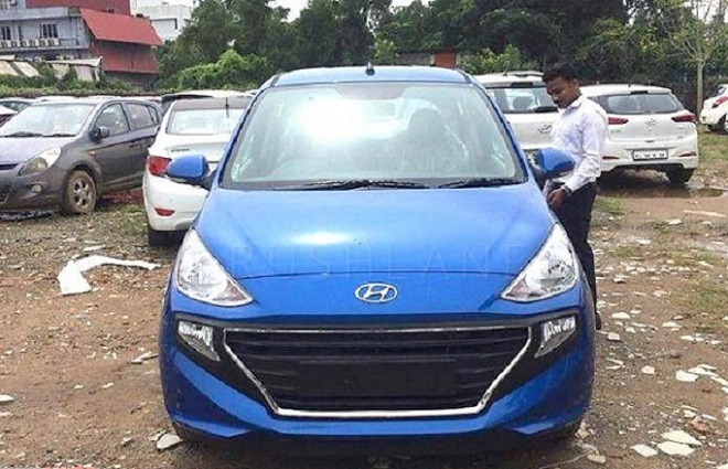 Hyundai Santro spotted in new Elantra Blue colour option: India launch on 23 October