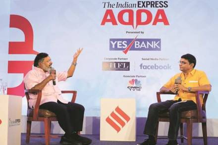 Author and mythologist Devdutt Pattanaik in conversation with The Indian Express Literary Editor Pratik Kanjilal Author and mythologist Devdutt Pattanaik in conversation with The Indian Express Literary Editor Pratik Kanjilal
