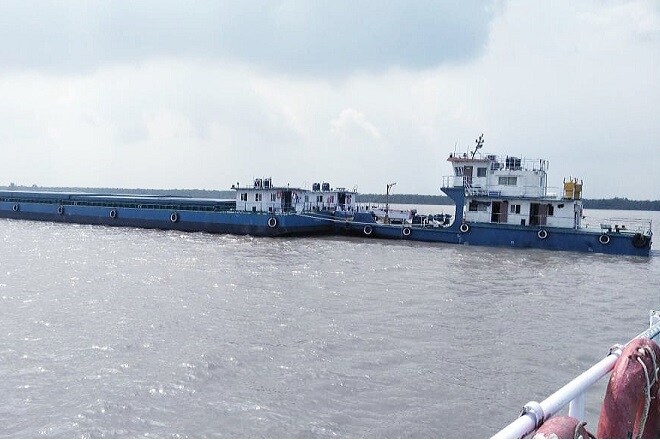 About 1,235 of Fly Ash was transported from NTPC Kahalgaon to Pandu Port via Kolkata through National Waterways 1 and 2 via Indo Bangladesh Protocol (IBP) route. (Image: IWAI)