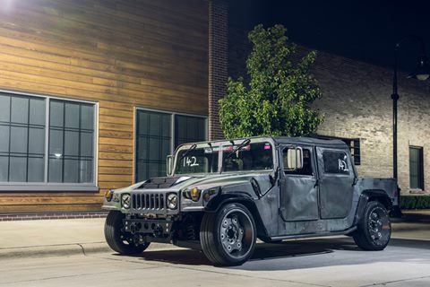 Hummer for race track! 2,033 Nm of torque and a lot more on this tyre shredding monster