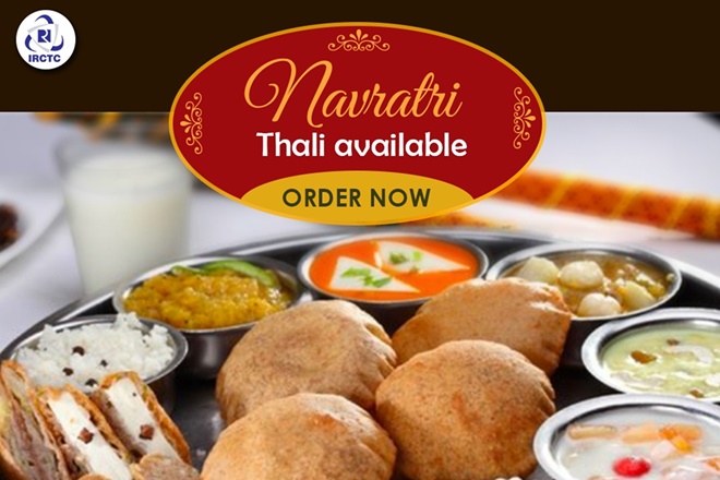 IRCTC to offer Navratri special thali to Indian Railways passengers IRCTC to offer Navratri special thali to Indian Railways passengers