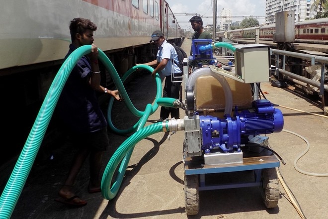 New machine to keep Indian Railways train toilets stink-free