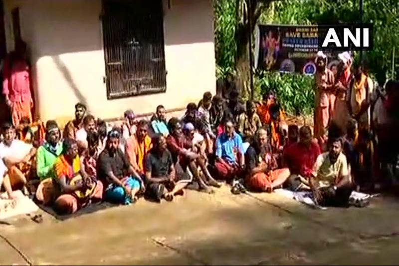 sabarimala temple photos, sabarimala temple images, ayyappa temple photos, sabarimala temple pics, sabarimala ayyappa temple photos, sabarimala protests in kerala, sabarimala protests photos, nilakkal base camp, nilakkal photos, sabarimala case photos, sabarimala protest images, ayyappa devotees protest, ayyappa devotees images