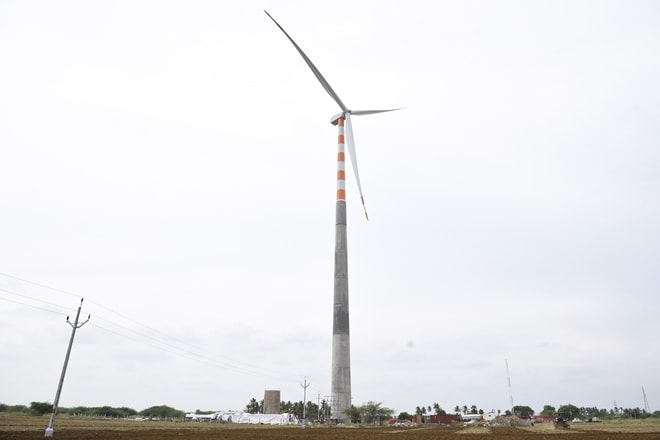 Suzlon, Wind Turbine Generator, hybrid concrete tubular, Indian wind energy market, rotor aerodynamics