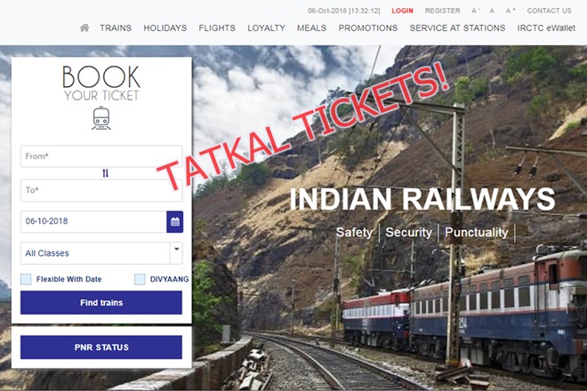 Tatkal ticket booking rules 2018