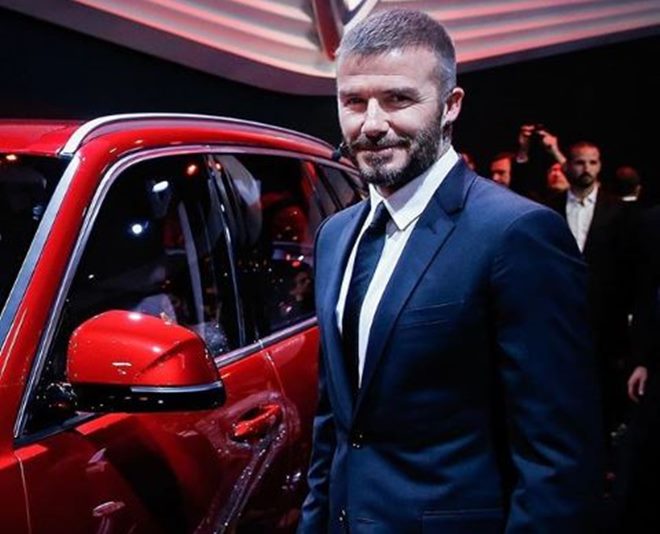 David Beckham unveils new VinFast sedan and SUV at 2018 Paris Motor Show