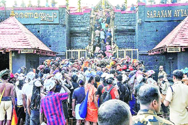 On Monday, the temple opened at 5 pm for two days just weeks after it witnessed violent protests by Hindu organisations against the Supreme Court verdict that allowed women of all age to enter the shrine.