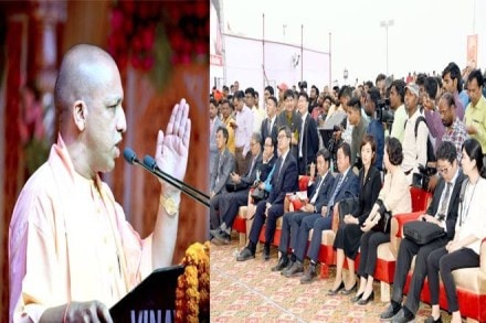 “Ayodhya is a symbol of our aan, baan aur shaan (honour, pride and prestige). Nobody can do injustice to Ayodhya,” Adityanath said at the Deepotsava celebrations. (Twitter Image)