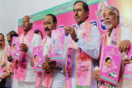 "Election Commission's decision of introducing pink colour ballot papers was completely against the spirit of conducting fair and free elections in Telangana," TPCC General Secretary Sravan Dasoju said. (IE)