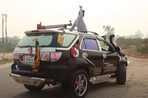 Hilarious video! Delhi man spends entire savings to make his SUV dance